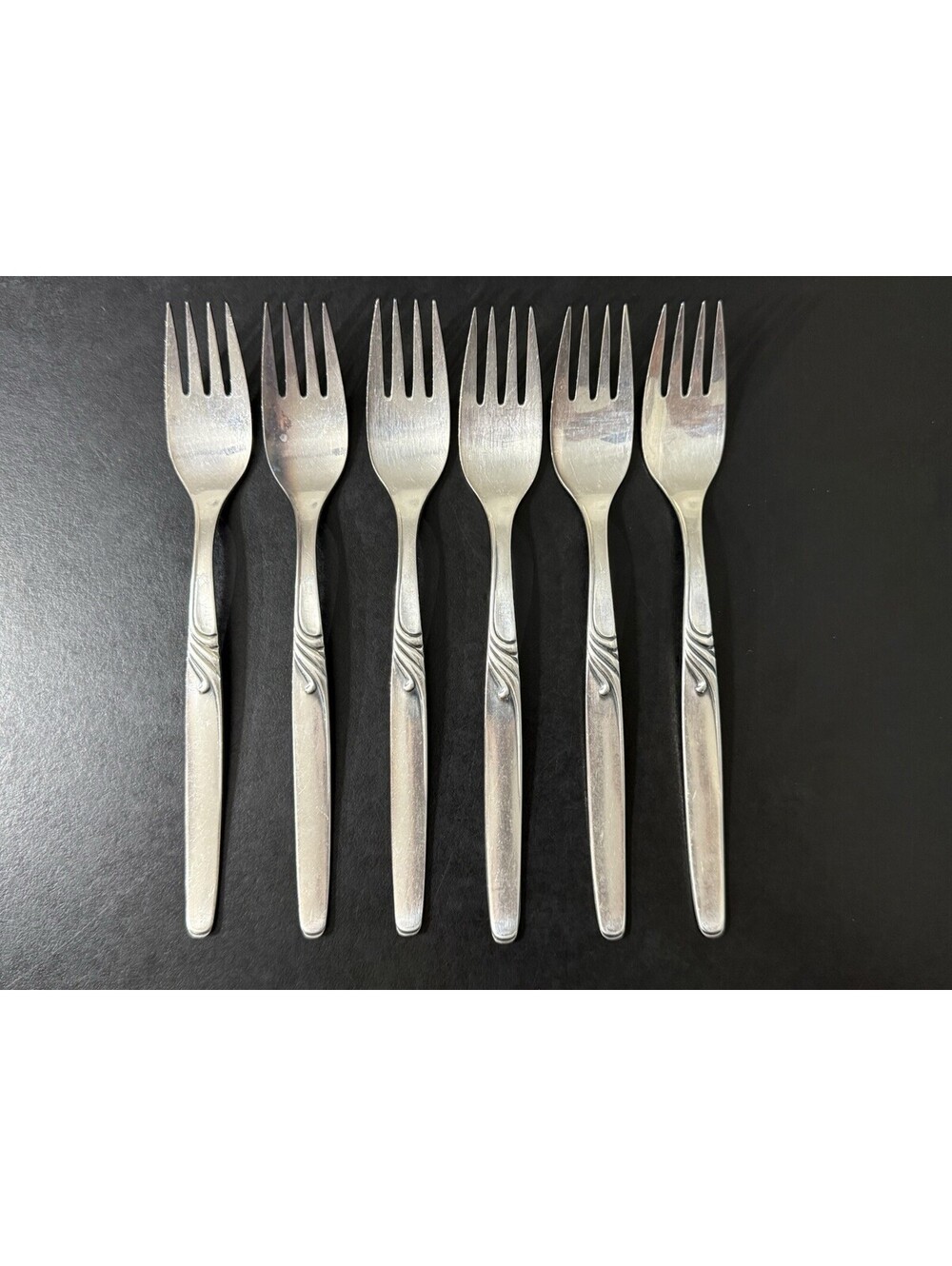 Set of 6 Hanseat 90 HNE1 Silverplate Dinner Forks 8 5/8” Germany Vintage